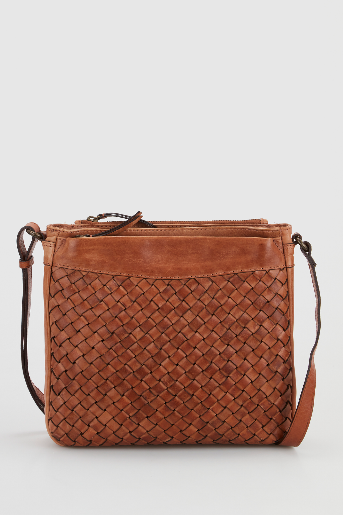 Evity Palma Leather Weave Crossbody Bag Strandbags New Zealand