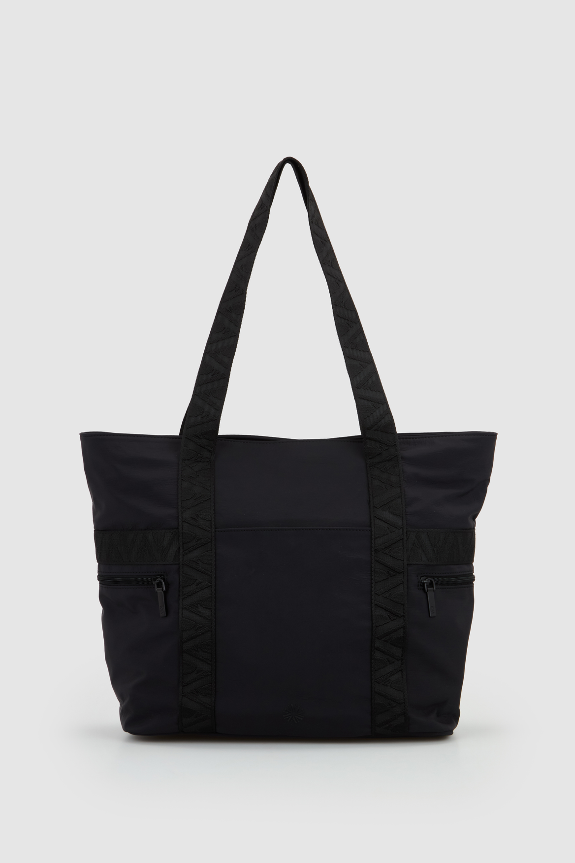 Black nylon tote bag hotsell