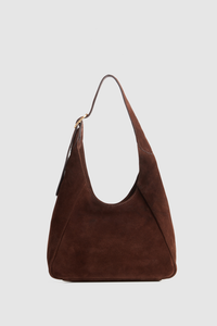 Alexa Leather Small Suede Hobo Bag
