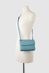 Maya Leather Double Flap Crossbody