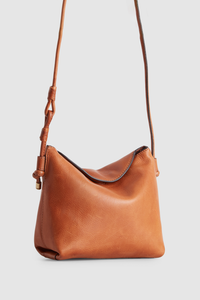 Clara Leather Curve Top Crossbody
