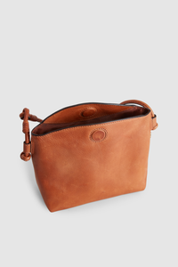 Clara Leather Curve Top Crossbody