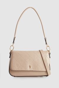 Embossed Shoulder Bag