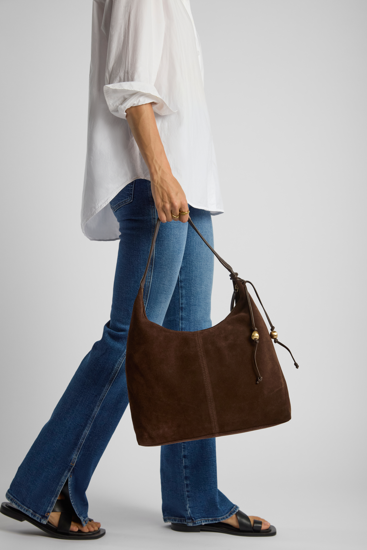 Evity Nina Leather Suede Hobo Bag – Strandbags New Zealand