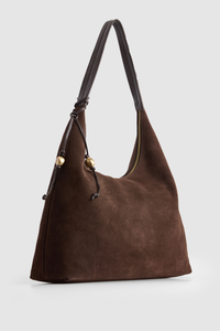 Nina Leather Suede Hobo Bag
