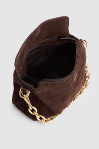 Clara Leather Chain Mini Grab Bag