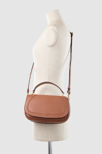 Elara Leather Flap Crossbody Bag