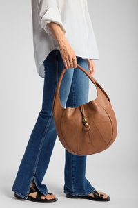 Elara Leather Hobo Bag