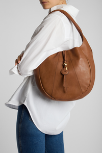 Elara Leather Hobo Bag