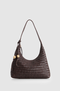 Nina Leather Weave Hobo Bag