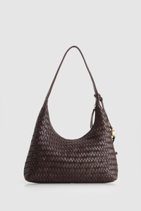 Nina Leather Weave Hobo Bag