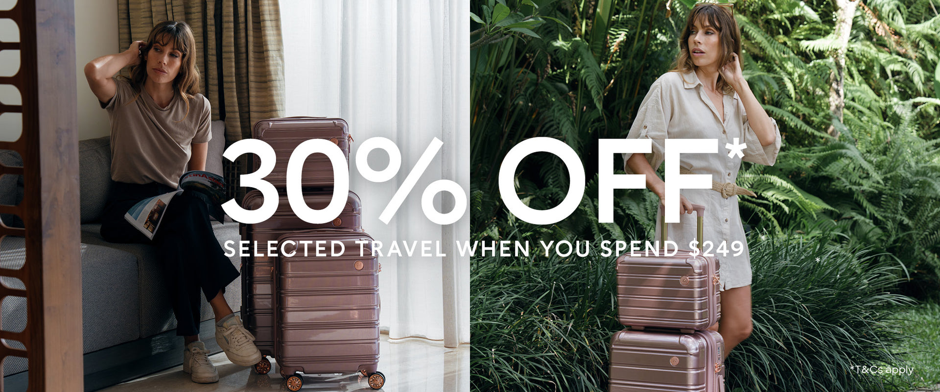 Spend $249 and Save 30% on Travel