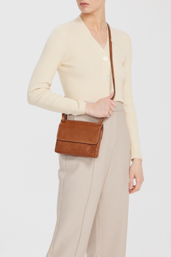 RFID Maya Leather Small Crossbody