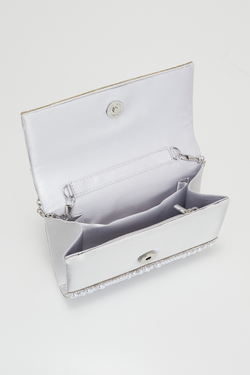 Diamante & Pearl Clutch Bag