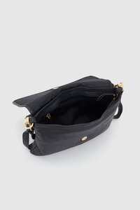 Kaya Leather Flapover Bag