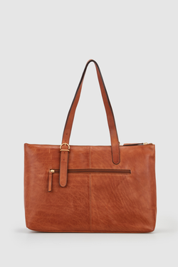 Ivy Leather Buckle Work Tote Bag
