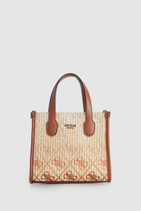 Silvana Straw Mini Tote Bag