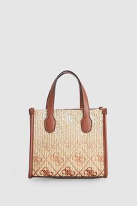 Silvana Straw Mini Tote Bag
