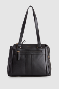 Zip Pocket Panel Tote Bag