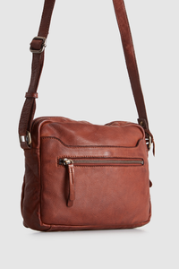 Leather Camera Crossbody Bag