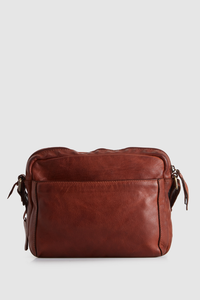 Leather Camera Crossbody Bag