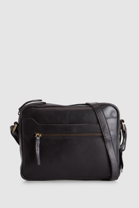Leather Camera Crossbody Bag