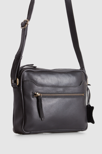 Leather Camera Crossbody Bag