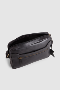 Leather Camera Crossbody Bag