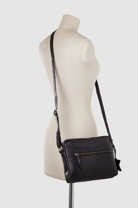 Leather Camera Crossbody Bag