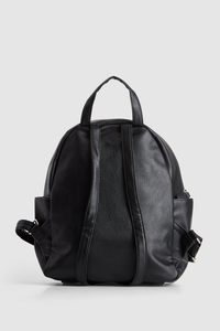PU Zip Pocket Backpack