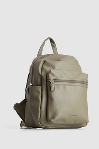 PU Zip Pocket Backpack