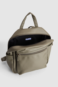 PU Zip Pocket Backpack