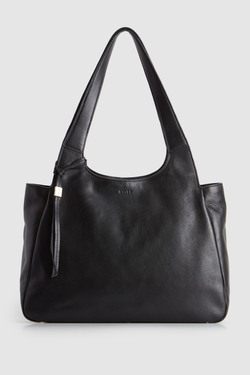 Clara Leather Charm Tote Bag