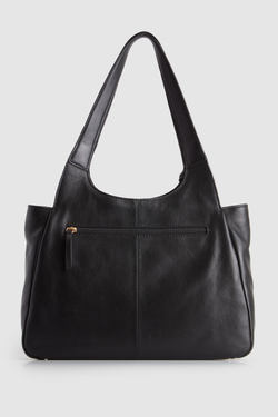 Clara Leather Charm Tote Bag