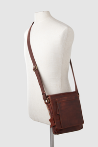 Flynn Leather N/S Satchel