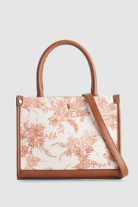 Tropical Canvas Mini Tote