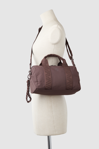 Gia Small Nylon Bowler Bag