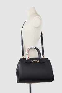 Floral Scarf Shopper Tote