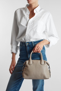 Grace Leather Midi Tote Bag