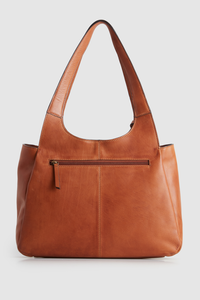 Clara Leather Charm Tote Bag