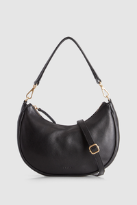 Margo Leather Crescent Hobo Bag