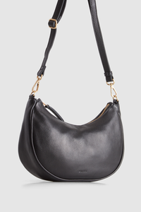 Margo Leather Crescent Hobo Bag