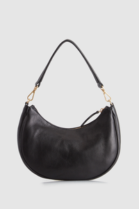 Margo Leather Crescent Hobo Bag