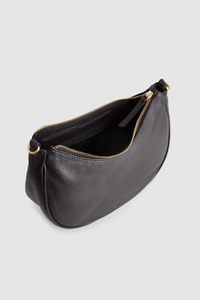 Margo Leather Crescent Hobo Bag
