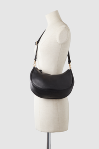 Margo Leather Crescent Hobo Bag