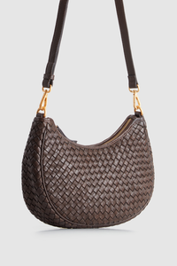 Margo Leather Crescent Hobo Bag