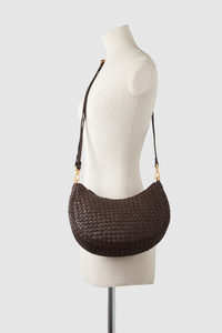 Margo Leather Crescent Hobo Bag