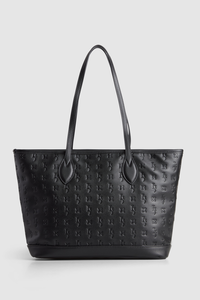 Embossed Tote Bag With Pouch