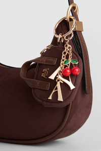 Vegan Suede Mini Bag Charm