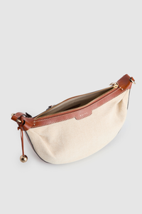 Alana Canvas Leather Crossbody Bag